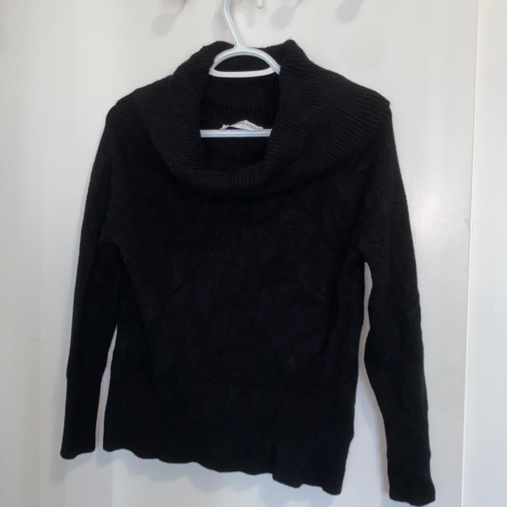 Black cowl neck sweater